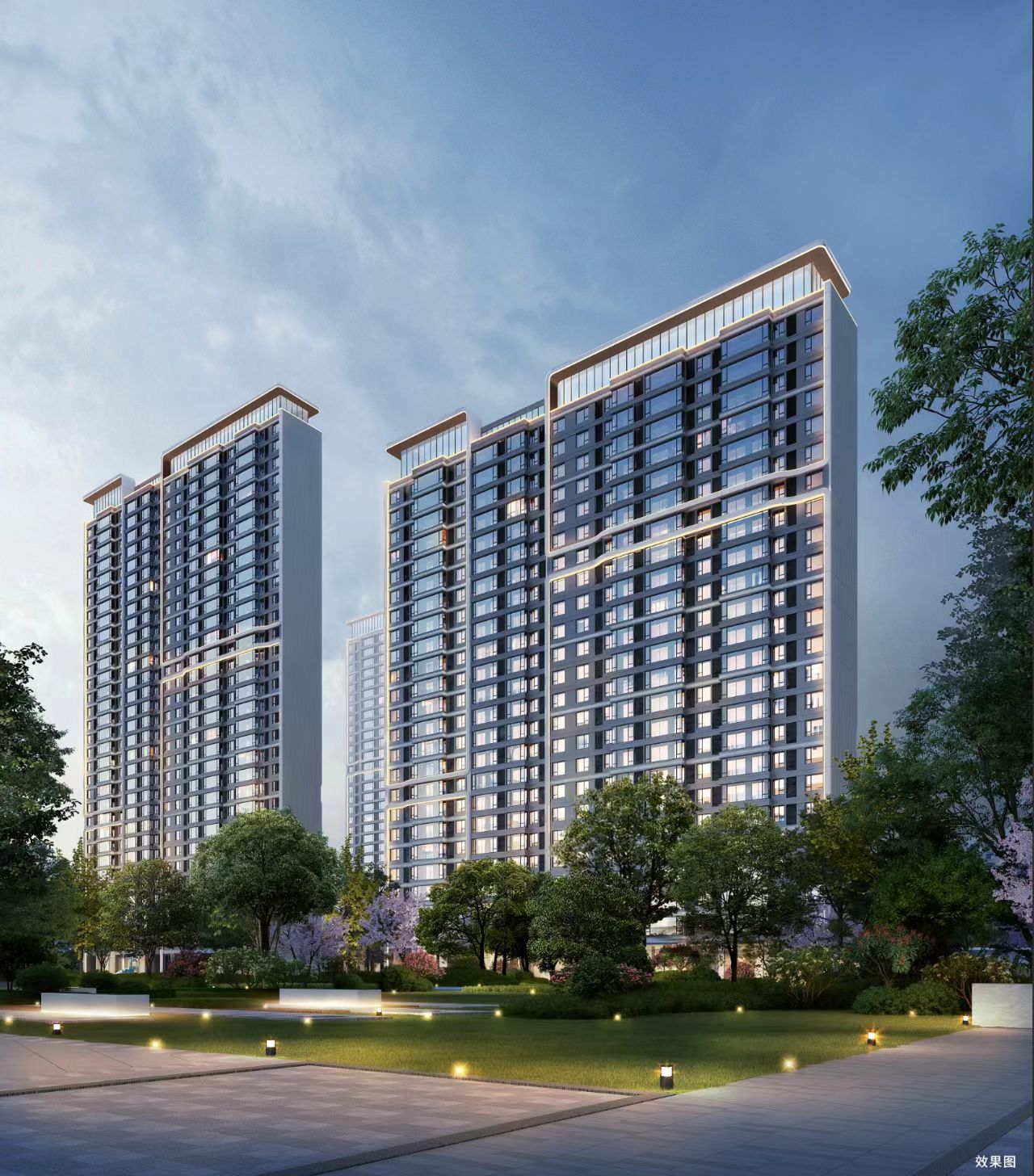 武汉城建电建滨江云城效果图
