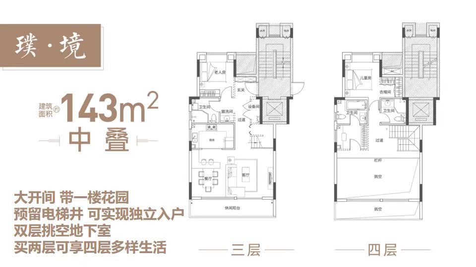 禹州新希望.雍禧兰台中叠143㎡户型图