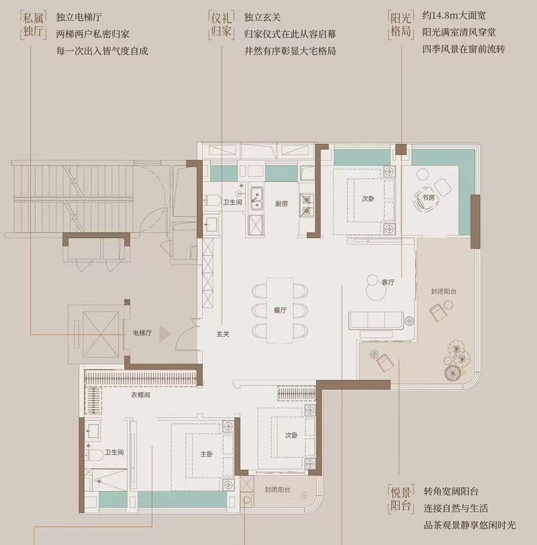 招商.原颂四室两厅两卫