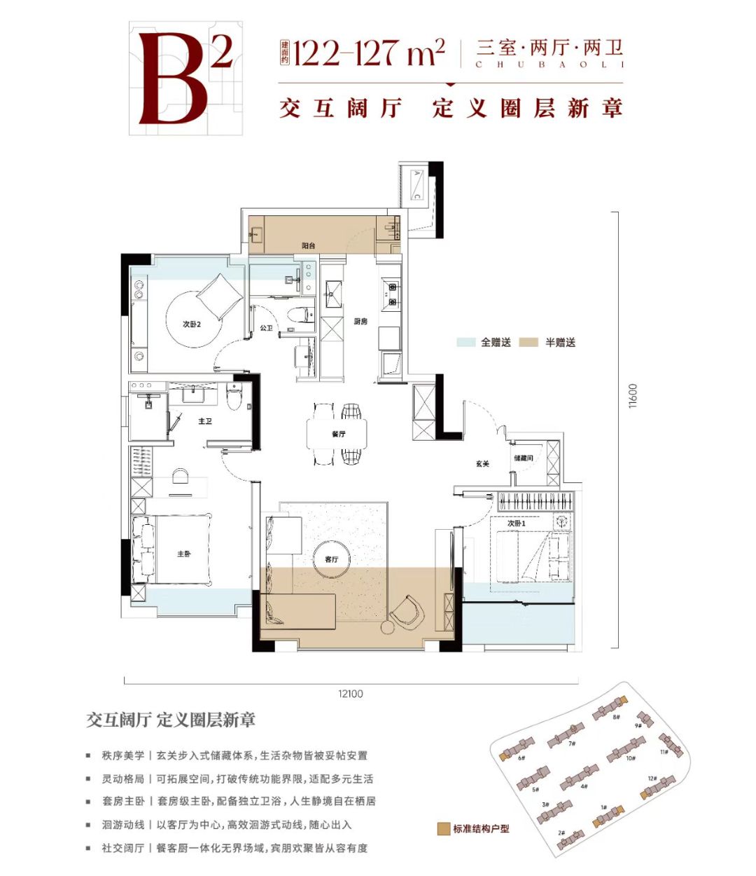 武汉城建.楚宝里三室两厅两卫