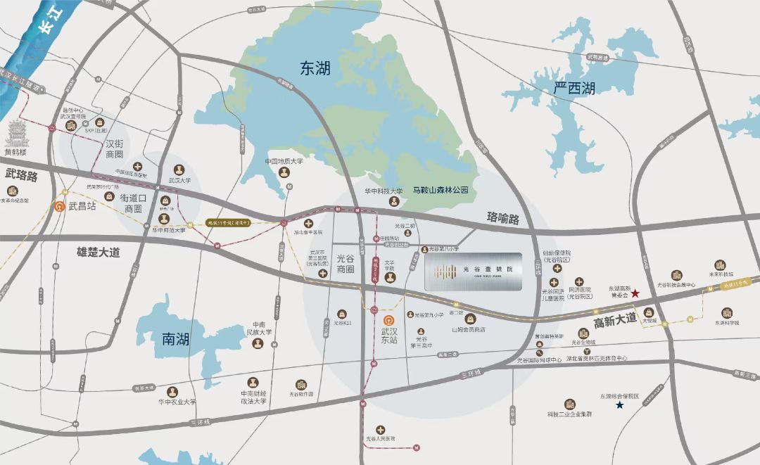 融创光谷壹号院位置交通图