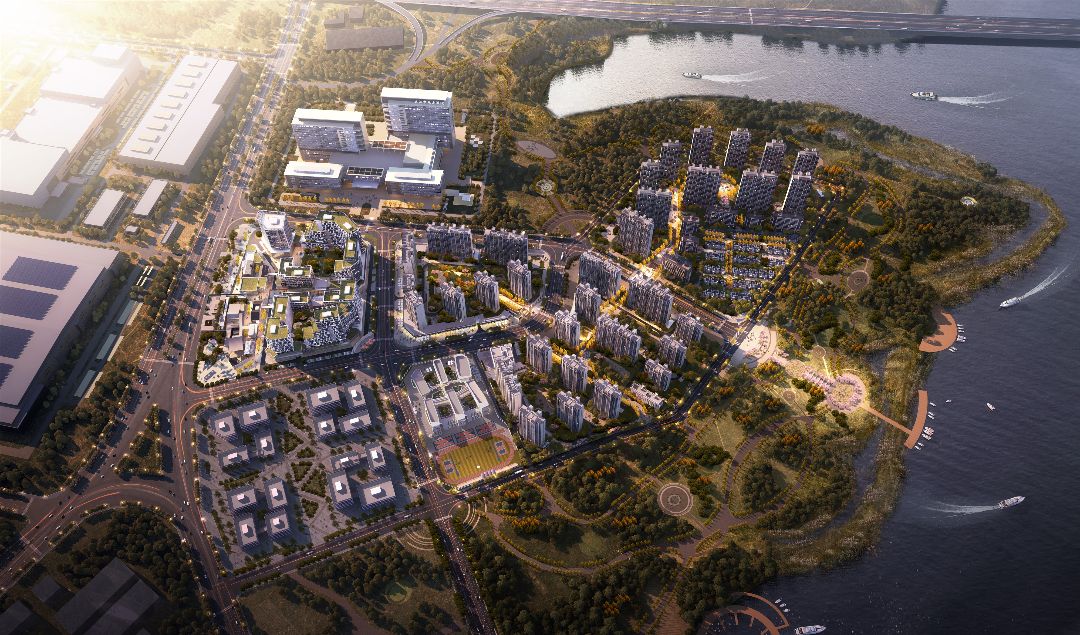 武汉.湖畔春风效果图