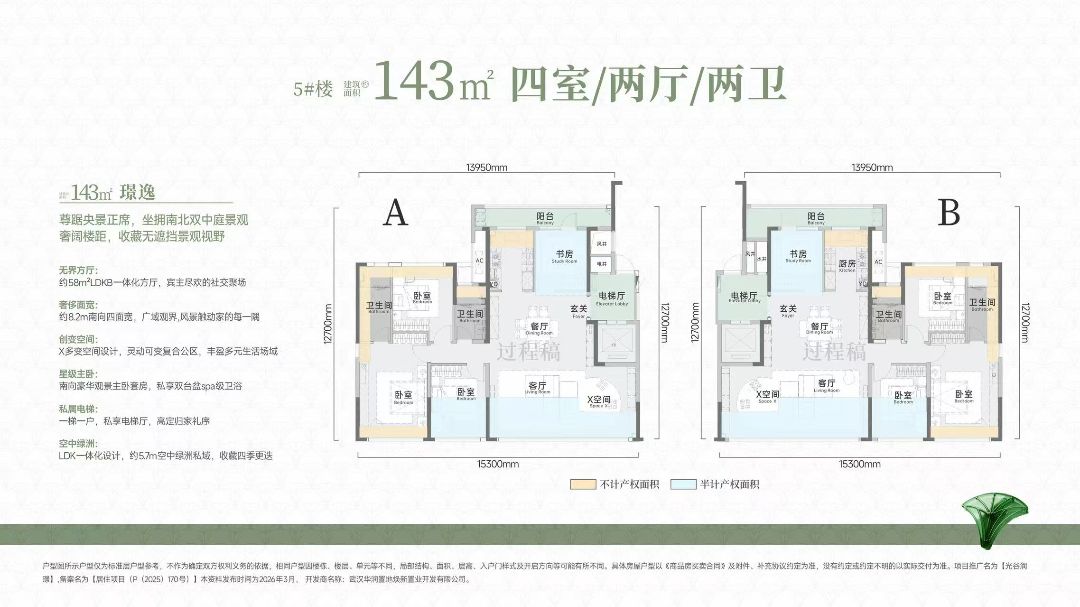 华润光谷润璟四室两厅两卫